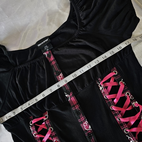 Monster High Milkmaid Lace up Top 🎀 - Picture 3 of 5